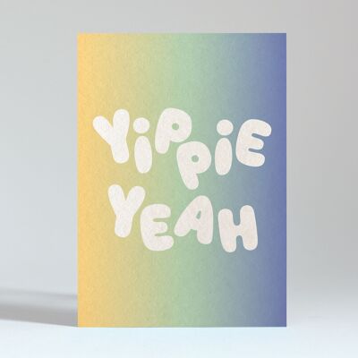 Postkarte „YIPPIE YEAH“