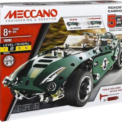 Meccano Cabriolet 5 En 1 Retrofricción