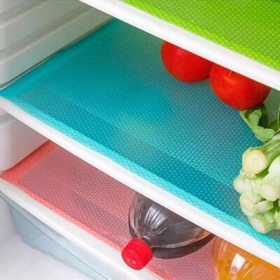 Set mit 3 Frischhaltematten für antibakterielle Kühlschränke