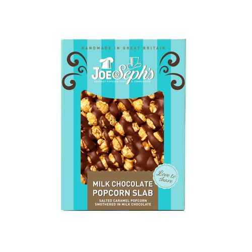 Milk Chocolate Popcorn Slab 115g (x14)