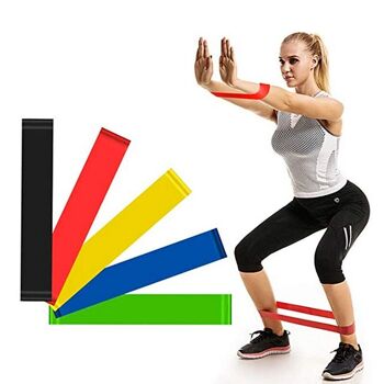 RESISTANCE BANDS : 5 Bandes de Resistance Elastiques pour le Sport 9