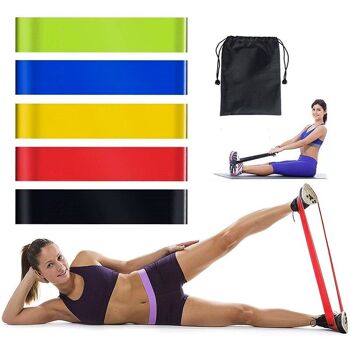 RESISTANCE BANDS : 5 Bandes de Resistance Elastiques pour le Sport 13