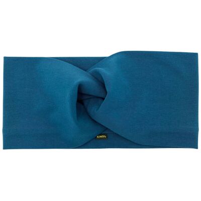 Twist Headband Fern Blue Jersey