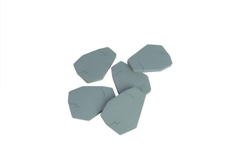 ROCKS set 5 pieces of EVA rubber for free play
