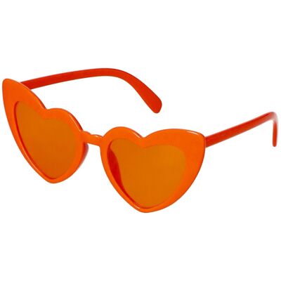 Brille - Herz - Orange