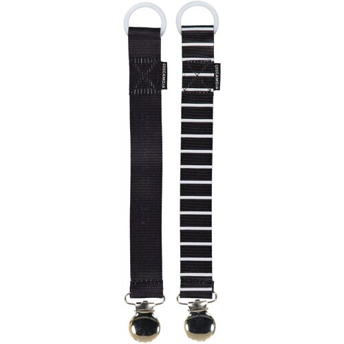 Pacifier holder 2-pack Black/White