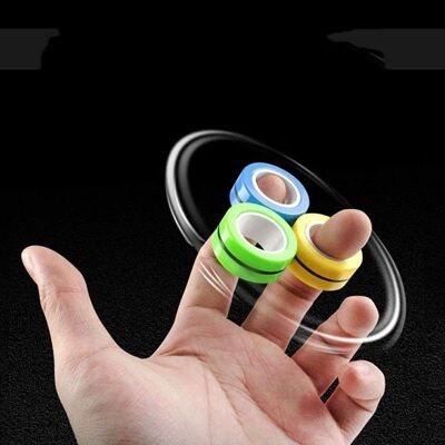 ROLLING FINGERS: 3 Anti-Stress Magnetic Rings