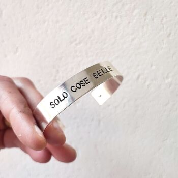 BRACCIALE UNICO, REALIZZATO A MANO IN ARGENTO 925, CON INCISIONE PERSONALIZZATA 2