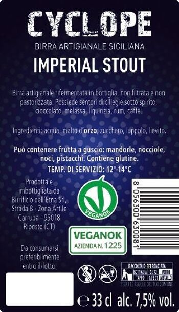 Bière artisanale CYCLOPE IMPERIAL STOUT - 33 cl 2