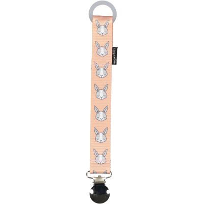 Pacifier Holder Pink rabbit