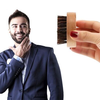 Spazzola per barba con setole di cinghiale