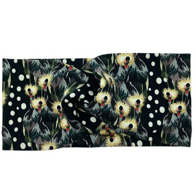 Turban Bandeau Oiseaux Jersey