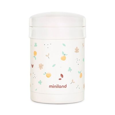 Miniland Thermetic Valencia. 700ml thermos for solid food, with a double layer of steel and airtight interiors, which maintains the temperature hot and cold for hours. Valencia Collection