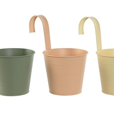 METAL FLOWER POT 14X14X23 3 ASSORT. MC212986