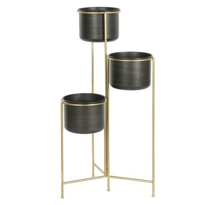 METAL PLANTER 30X21X80 GOLDEN MC205996