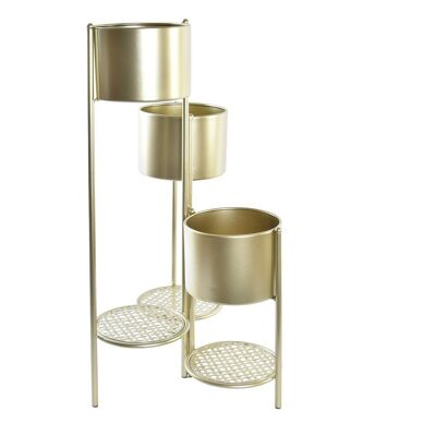 METAL PLANTER 38X40X81 GOLDEN MC195930