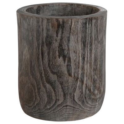 VASO PAULOWNIA 22X22X25 WORN GRIGIO SCURO JR214232