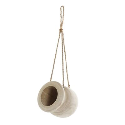 PAULOWNIA ROPE PLANTER 16X16X53 HANGING MC189138