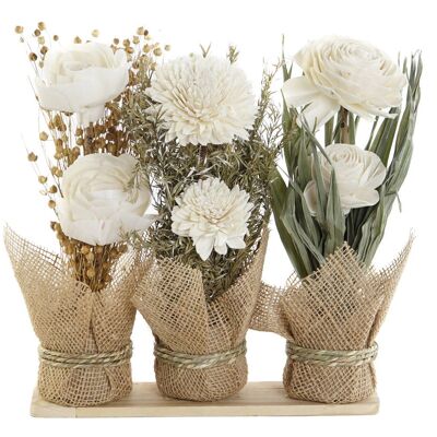 PLANTE À FLEURS SÈCHES 26X8X27 BEIGE JA207877