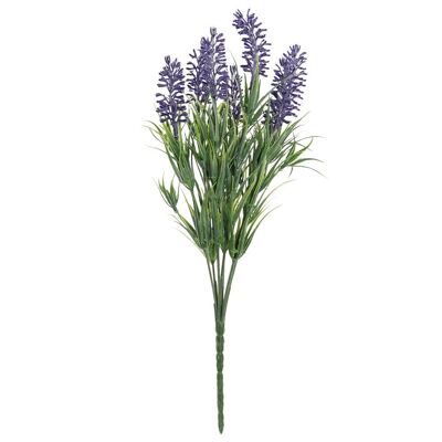 BOUQUET PLASTICA METALLO 12X12X32 LAVANDA LILLA JA182825