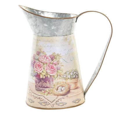 METAL WATERING CAN 23X13X26 LOVE PINK LD194567