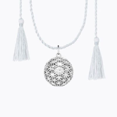 FLOWER OF LIFE - Silver with Cord