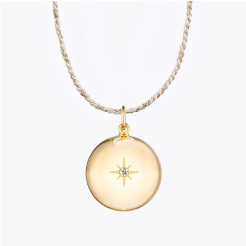 Appel d'ange Lucky Star - Or jaune avec cordon