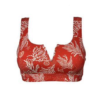 Ensembles de bikini préformé rouge à imprimé pour femme 4