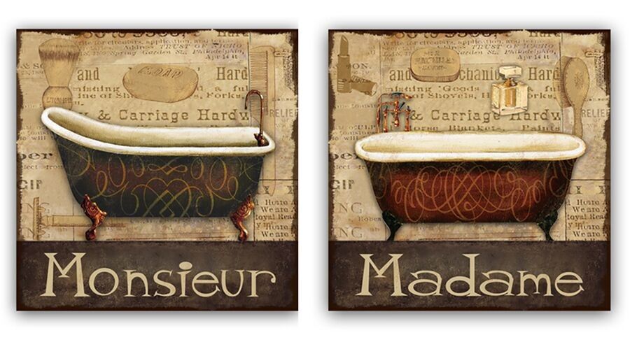 INSEGNA BAGNO IN METALLO DIMENSIONI: 30x30cm NN-626AB