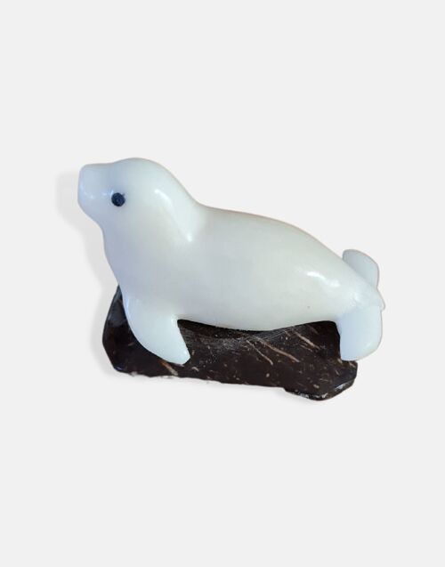 Tagua Seal Figurine