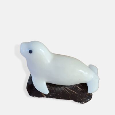 Tagua Seal Figurine