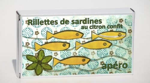 Rillettes de sardines au citron confit, Apéro