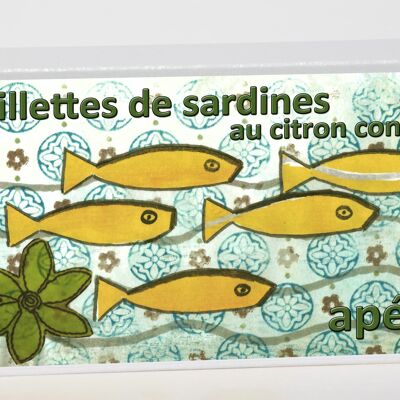 Sardine rillettes with candied lemon, Aperitif