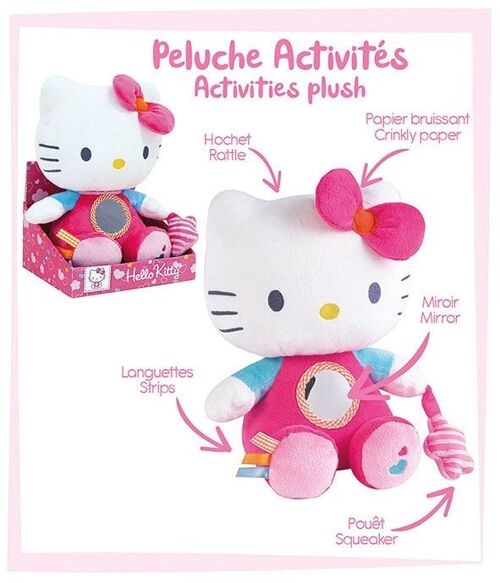 BABY Hello Kitty peluche activités 23 cm