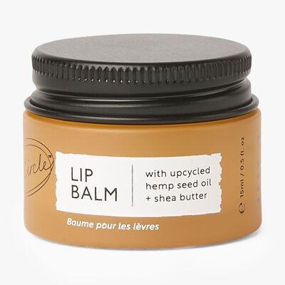 Baume à lèvres végétalien fait à la main + 100 % naturel avec de l’huile de graines de chanvre