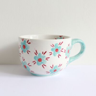 Handpainted flower Cup