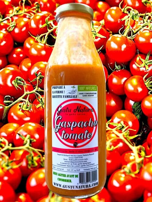 Gaspacho de tomates artisanale à la Corse