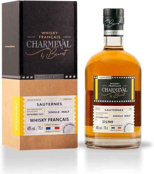 Charmeval by Bruant - fût de Sauternes - Whisky français