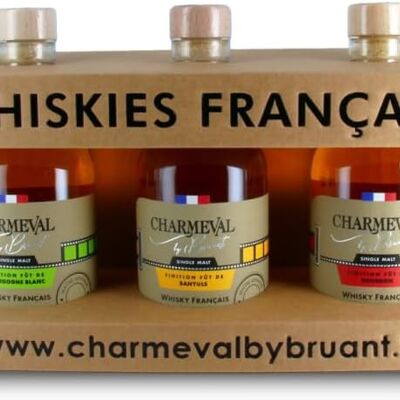 Charmeval by Bruant - Coffret découverte Bourgogne-Banyuls-Bourbon - 3 x 20cl