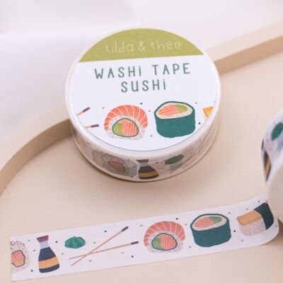 Washi Tape Sushi / Nigiri - Cinta Adhesiva Masking Tape Japón