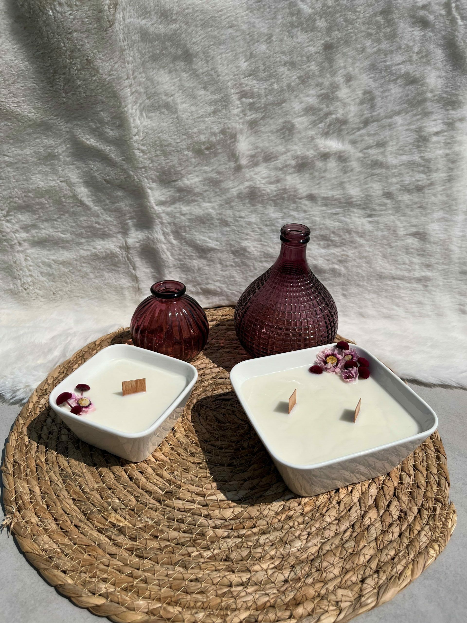 candela di fico di legno di sandalo