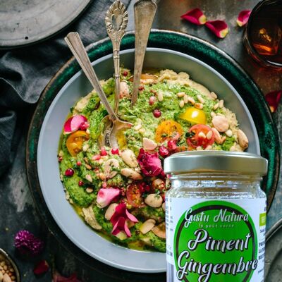 Pasta de pimiento verde y jengibre elaborada artesanalmente en Sartène.