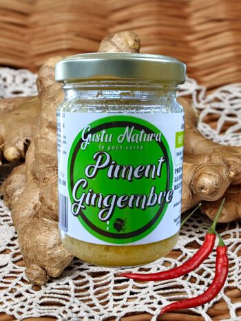 Pâte de piment vert au gingembre réalisée artisanalement à Sartène. 2
