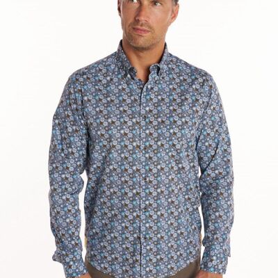 CAMISA ESTAMPADA CUELLO BOTONES