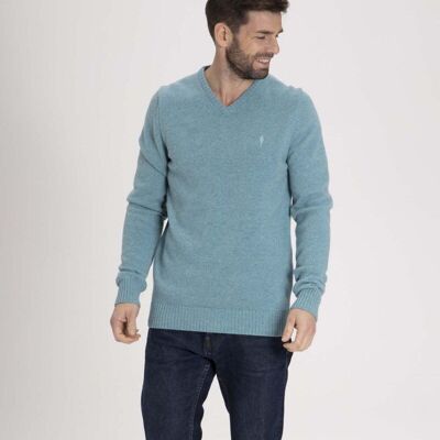 PLAIN V SWEATER WITHOUT ELBOW PADS