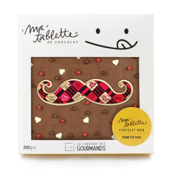 Tablette chocolat au lait 200g. - Fête des Pères