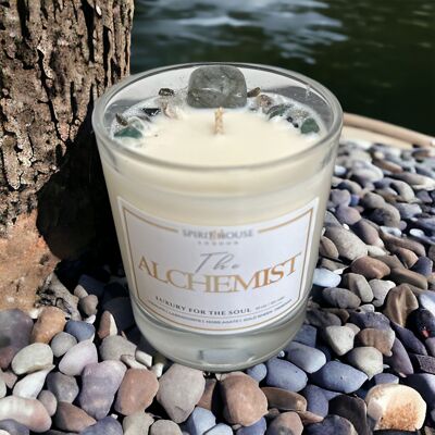 The Alchemist Candle Ritual - With Meditations. Crystal & Energy Healing Infused. Vegan, Scented, Soy