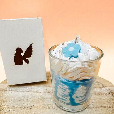 Mini gourmet cotton flower candle Mother's Day