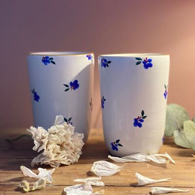 Garden Flowers Mug - Blue