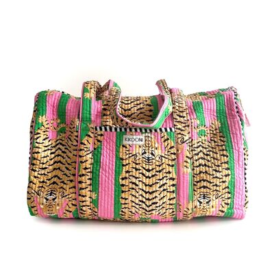 borsa in cotone fatta a mano "POPPY TIGER Candy"